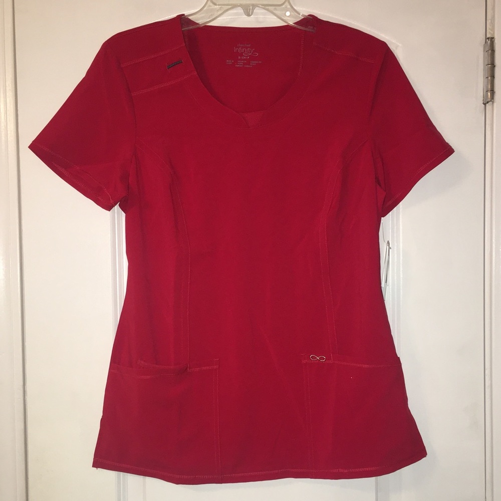 Red Scrub Top Cherokee